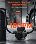 Workhorse 16 GPM Oil Transfer Pump For Diesel Kerosene Biodiesel From VEVOR 110V AC Electric Fuel Transfer Pump in use
