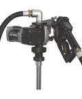 Roughneck Heavy-Duty Fuel Transfer Pump - 15 GPM, 120 Volt AC, Auto Nozzle, Gasoline Compatible side view