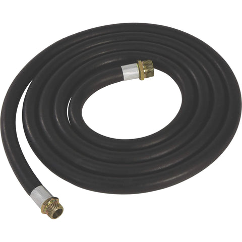 Roughneck Heavy-Duty Fuel Transfer Pump hose compatible with 15 GPM, 120 Volt AC, Auto Nozzle system.