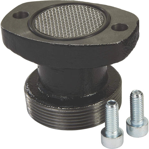 Close-up of Roughneck Heavy-Duty Fuel Transfer Pump - 15 GPM, 120 Volt AC, Auto Nozzle, Gasoline Compatible attachment part