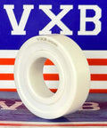 6003-2RS Full Ceramic Sealed Bearing 17x35x10mm ZrO2 front view with VXB logo in background