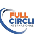 Full Circle International logo with blue and orange text and swoosh design.