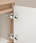 Full Overlay Cabinet Door Hinges With Soft Close Damper 105 Degree Adjustable Concealed Hinges For Face Frame Kitchen Cabinets installed