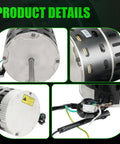 Furnace Blower Motor Half Horsepower 208 To 230 Volt 1050 RPM For Intertherm E7 furnaces close-up of motor design and details.