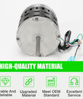 Front view of Furnace Blower Motor Half Horsepower 208 To 230 Volt 1050 RPM For Intertherm E7 Furnaces And Compatible Brands.