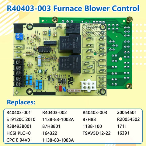 Upgraded ROBOA R40403-003 Furnace Blower Control Board Replacement For ST9120 A B C And 40403-001 40403-002 40403-003