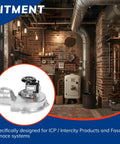 Furnace Draft Inducer Exhaust Vent Blower Motor For Fasco 70582726 And ICP Intercity Direct Replacement showing design and fitment.