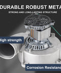 Bangin Replacement Furnace Draft Inducer Blower Motor For Rheem Ruud Jakel Fasco Ametek Rotom Packard, metal structure close-up.