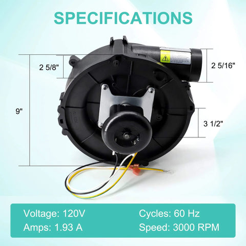 Furnace Draft Inducer Blower Motor Assembly Drop In Replacement For Goodman Furnaces Replaces 0171M00001S 22307501 22307501 Jakel J23815015293 Rotom FB RFB501