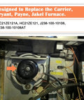 Furnace Draft Inducer Blower Motor Assembly Replacement For Carrier Bryant Payne Jakel Inducer HC21ZE121A J238-100-10108