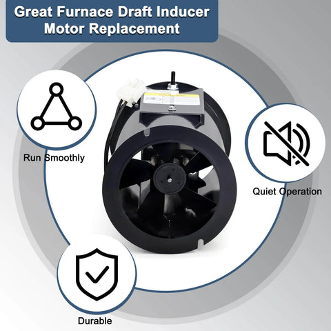Draft Inducer Motor 903404 For Nordyne Nortek Intertherm Furnaces M1MB 070A BW Inducer Replacement 120 Volt 60 Hz 38 Watt