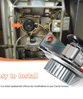 Furnace Draft Inducer Blower Motor Assembly Replacement HC21ZE117B for Carrier Bryant Payne Jakel Units installed view