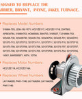 Furnace Draft Inducer Blower Motor Assembly Replacement HC21ZE117B For Carrier Bryant Payne Jakel Units with parts list