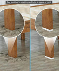 20 Foam Anti Rattle Pads With Auto Adhesive Fillers For Headboard And Furniture Noise Reduction installed on bed legs.