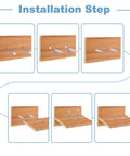 Installation steps for 20 Pcs M6 x 10mm Furniture Connecting Fittings For Cabinets Drawers And Wardrobes Metal Dowel Screws Bolts Silver