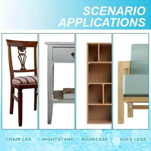 Applications of 10pcs Corner Bracket Set with Screws, Suitable for Wooden Furniture Like Chairs, Drawers, and Cabinets