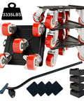 360 Degree Rotatable And Lockable Furniture Dolly With Five Wheels Rubber Silent Sliders, Heavy Duty Tool Set