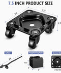 2000 lb heavy duty furniture dolly with groove design, carbon steel panel movers, anti slip grooves and L shaped baffles, four caster wheels