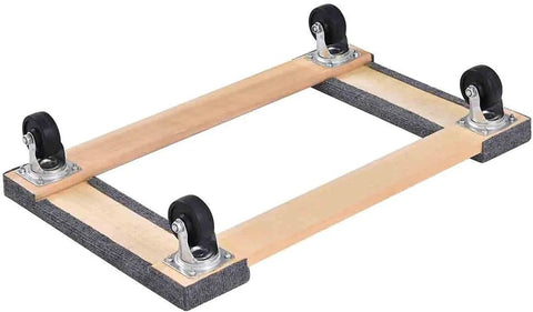 Furniture Dolly Cart with 4 Wheels Pack of 2, 30” x 18” Moving Dolly Heavy Duty Mover with Carpet End, 1000 Lbs Capacity, side view