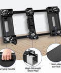 ✝️ Furniture Dolly with 6 Swivel Casters, Expandable Moving Dolly, 24in-12in Furniture Movers with Wheels, Flat Dollies Brake Wheels, Max 800LBS Capacity, 1 Pack showcasing carrying handle and high-strength steel pipe