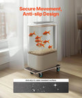 Fish tank on Furniture Dolly, 551 lbs Load Capacity, 4 TPR Silent Wheels, Rectangle Multifunctional Flat Dolly for smooth movement.