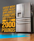 Heavy Duty Furniture Movers With Wheels Furniture Dolly Kit Moving Furniture Lift Mover Tool Set With Industrial Grade Casters 360 Degree Swivel And Double Bearing Locks Max Capacity 2000 Lb One And A Half Inch Red Wheels Piano Dolly And Pool Table moving a refrigerator