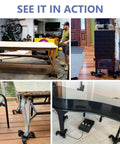 See the ✝️ Furniture Dolly, 1150LBS Furniture Lifter Tool Set, 10" Heavy Duty Moving Dolly with 3 Wheels in use on various furniture.