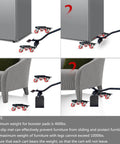 ✝️ Furniture Dolly Movers with 5 Wheels, Furniture Sliders Lifters Tool Set for Moving Heavy Duty, furniture under sofa and fridge