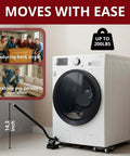 Heavy Duty Furniture Dolly Set with Lifter, 360° Rotating Rollers, Floor Protection, moving a washing machine easily