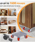 Furniture Dolly Sliders, Furniture Movers with 360° Rotation Wheels, Furniture Lifter Tool Set, Upgraded Carbon Steel, for heavy furniture