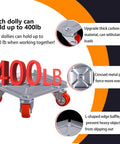 Furniture Dolly Sliders, Furniture Movers with 360° Rotation Wheels, Furniture Lifter Tool Set, Upgraded Carbon Steel Panel Dolly, 400lb capacity