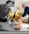 Comparison of moving a couch manually versus using 360 Degree Rotatable And Lockable Furniture Dolly With Five Wheels