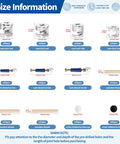 All In One 285Pcs 3 In 1 Eccentric Wheels Kit For Furniture Assembly With Cam Lock Fasteners Dowel Pins Nut And Bolt Set Pre Inserted Nuts Compatible With IKEA size chart