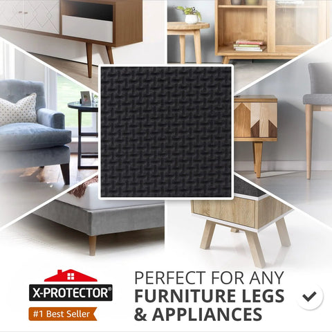 Non Slip Furniture Pads For Hard Floors 16 Premium Self Adhesive Rubber Grippers Two Inch Furniture Feet Floor Protectors On Various Furniture