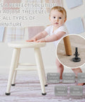 Heavy Duty Leg Levelers Set Of 12 3/8-16 Thread Adjustable Feet For Tables Chairs Cabinets And Sofas With Screw On Inserts