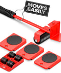 ✝️ Furniture Lifter Tool & Furniture Moving Sliders Set 360° Rotating Wheels Up to 220 lbs, Refrigerator Movers Sliders with Smooth Glide