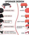 Comparison of 4 Pack Heavy Duty Furniture Mover with Wheels and basic plastic dolly, highlighting features and upgrades.