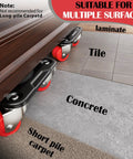 Heavy Duty Furniture Movers With Eight-Wheel Design And Lifter on tile and concrete