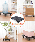Furniture Movers Dolly With Wheels - 200 lb. Capacity in use with water jug, boxes, plant, and cooler