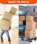 Furniture Movers Dolly With Wheels - 200 lb. Capacity transporting boxes from a van. Easy movement of heavy items.