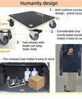 Heavy duty wood furniture moving dolly set of 2 with phenolic resin plywood platform, silent swivel wheels, and non slip surface