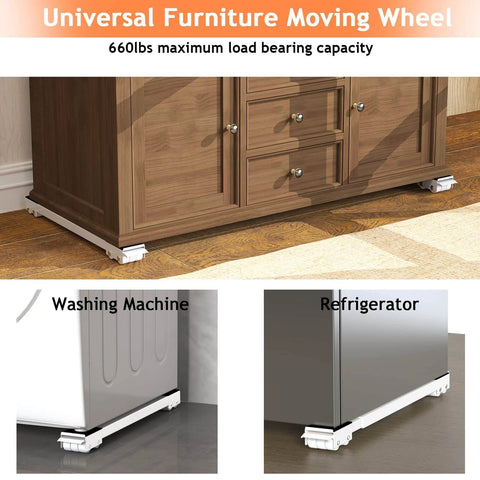 ✝️ Furniture Washing Machine Dolly, Extendable Appliance Rollers Refrigerator Heavy Duty, Washing Machine Stand Wheels Fridge Appliance Dolly.