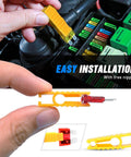 Assorted Standard Blade Fuses Kit For Your Ride With Inline Fuse Holders 120 Pcs Including 5A 7.5A 10A 15A 20A 25A 30A Set with nipper tool