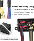 12V Prewired Fuse Relay Box Kit With Four 40A Relays And Six ATC ATO Blade Fuses For Cars Trucks Boats Jeeps Marine Plug And Play