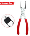Relay Puller Pliers And Fuse Remover Tools 6 Pack Must Have For Auto Electrical Relays And Fuses Narrow Space Car Fuse Puller Set Relay Extraction Pliers Vehicle Electrical Disconnect Tool shown with red handles