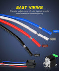 Five Pack 30A Fused Relay Switch Kit For 12V Systems With 4 Pin SPST Relays, Interlocking Mounting Design, Built In Fuse Socket And 14AWG Wiring