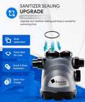 2 Pack Large Viton Collar O Rings Replacement For Nature2 Fusion Soft Inground Vision Above Ground Vision Pro Above Ground Pool Spa Systems Compatible With FSOFT700 FSOFT1400 Back Up Valve And More Premium Durable Seal Kit shown with a pool system.