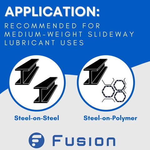 Medium Weight Way Oil 68 For Tool Ways Slideway Lubricant application for steel-on-steel and steel-on-polymer surfaces by Fusion Chemical