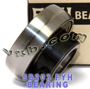 FYH Bearing 17mm Bore SB203 Axle Insert Ball Mounted Bearings - VXB Ball Bearings
