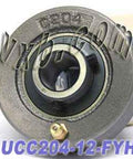 FYH Bearing UCC204-12 3/4 Cartridge Mounted Bearings - VXB Ball Bearings